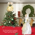 thumbnail image 3 of Ayieyill Angel Treetop, 12-Inch, Christmas Angel Tree Topper, Lighted Angel Tree Topper White -Christmas Tree Topper Decoration Ornament (Garland), 3 of 8