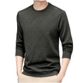 thumbnail image 1 of Chemise à Manches Longues Col Rond Couleur Unie pour Homme, 1 of 3