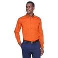 thumbnail image 1 of Camisa de sarga de manga larga Easy Blend™ para hombre con quitamanchas TEAM ORANGE XS Harriton M500, 1 of 1