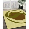 thumbnail image 3 of Ahgly Tapis Rectangulaire Lavable en Machine Intérieur Transitionnel Jaune Foncé Vert, 2 Pieds x 5 Pieds, 3 of 7