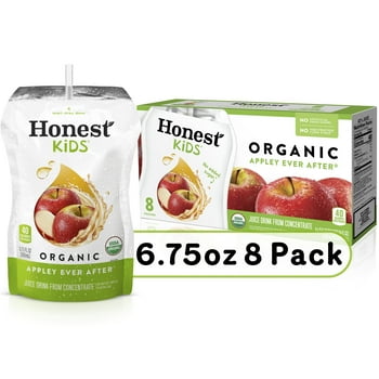 Honest Kids  Appley Ever After Fruit Juice, 6.75 fl oz, 8 Pouches
