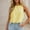Yellow, variant on Women's Floral Tank Top Casual Sleeveless Blouse Summer Round Neck Comfortable Stretchy Breathable Daily Wear Outfit 2x Tops for Women plus Size Spandex Top A Line Tops for Women