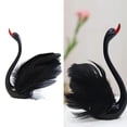 thumbnail image 4 of de cisne Estatua Escultura animal Pastel Regalos Negro 38x108cm Gloria Mobiliario, 4 of 9