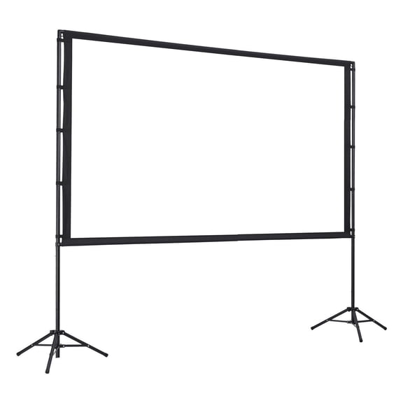 100 Inch Projector Screen with Stand, Tripod Portable Movie Screen 4K HD 16:9, 160° Wide Viewing Angle, Indoor Outdoor Home Theater Projector Screen