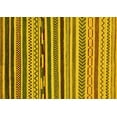 thumbnail image 1 of Ahgly Company Indoor Rectangle Abstract Yellow Modern Area Rugs, 3' x 5', 1 of 4