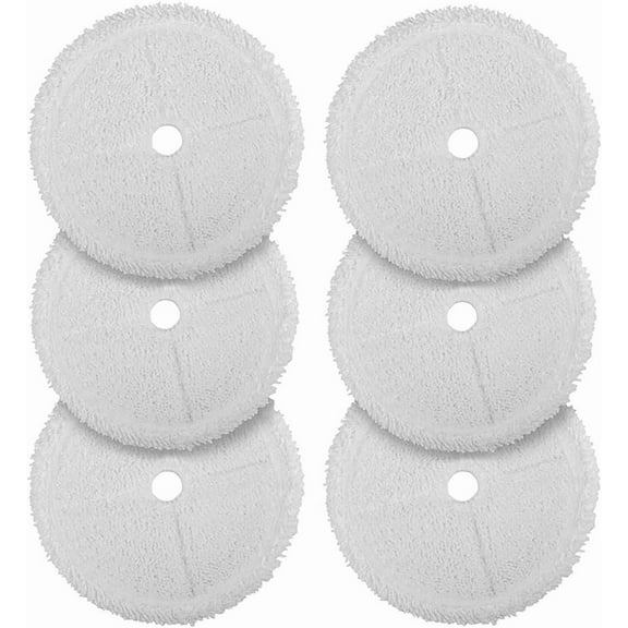 Steam Mops Pads Replacement for Bissell 3115 2859 Series SpinWave Wet and Dry Robot Vacuum Reusable Pad 6 Pack