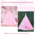 thumbnail image 4 of Qaba Kids 67" Play Tent Portable Toy with Mat Pillow + observation window Carry Case Indoor Outdoor, 4 of 9