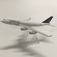 thumbnail image 3 of Retro and Elegant United Airlines B747 Airplane Model Stylish Decorative Piece for Aviation Collectors, with Display Stand, 3 of 8