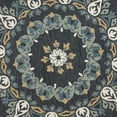 thumbnail image 5 of Ox Bay Ellie 4' Round Charcoal Floral Medallion Indoor Area Rug, 5 of 9