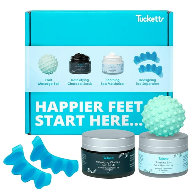 Kit de spa para el cuidado de los pies Tucketts para aliviar el dolor de talón y pie
