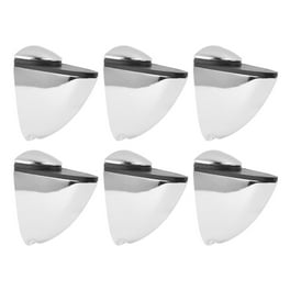 CRL Negro - Soporte De Estante De Vidrio De Aluminio Para