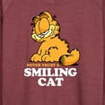 thumbnail image 3 of Garfield - Never Trust Smiling Cat - Women's Lightweight French Terry Long Sleeve Shirt, 3 of 5