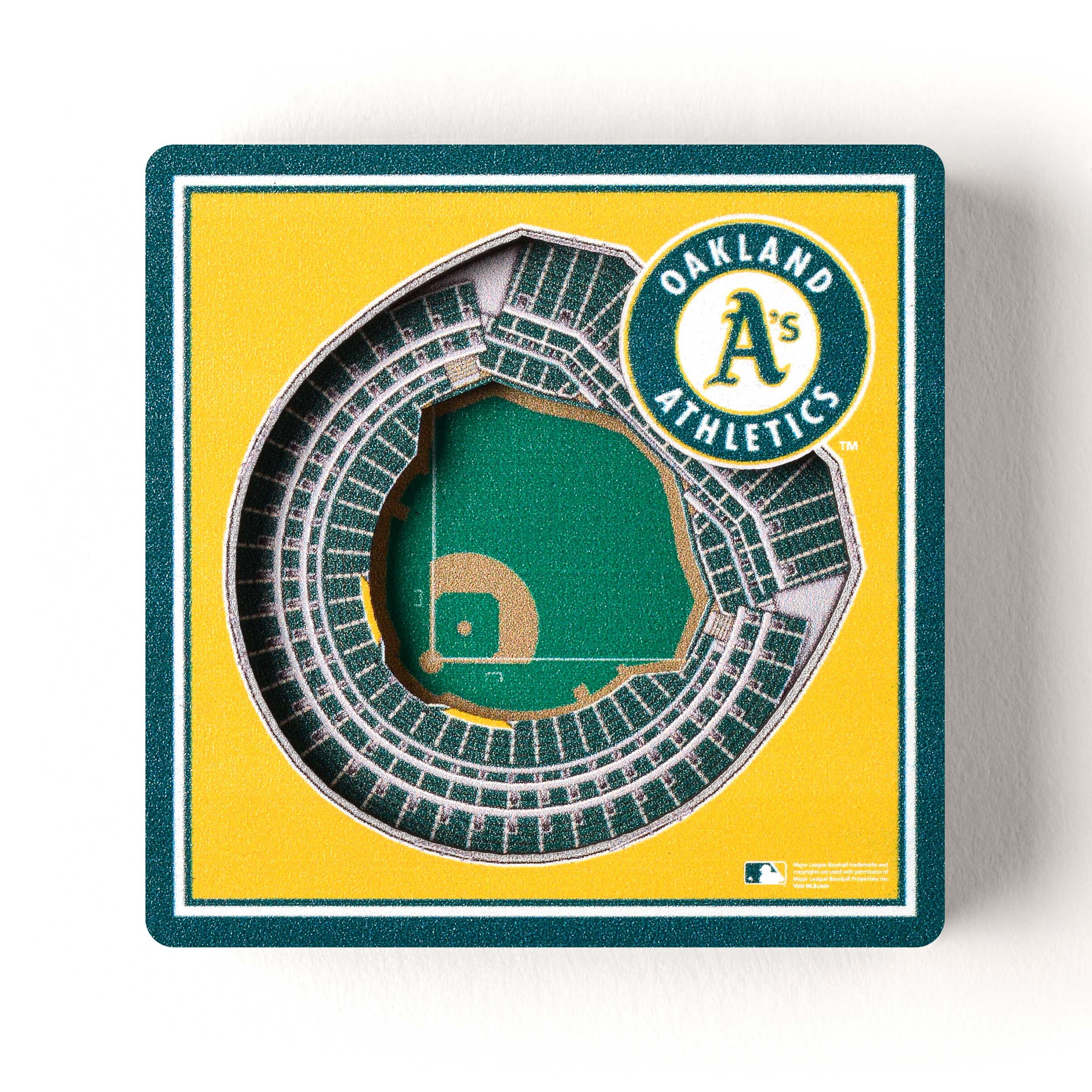 YouTheFan MLB Oakland Athletics 3D StadiumView Magnet