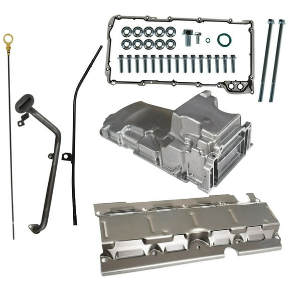 Engine Oil Pan Kit 19212593 Replacement for Chevy GM LS1 LS3 LSA LSX Engines LS Swap Muscle Car Oil Pan
