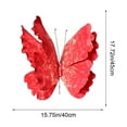 thumbnail image 2 of 3D Mesh Butterfly Decor with Stake for Garden, Wedding, Outdoor Party Decoration - Colorful Butterfly Lawn Ornaments, 2 of 4