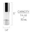 thumbnail image 5 of Cornucopia Brands Airless Pump Bottles (6-Pack, 1oz); Refillable Makeup Foundation Containers, 5 of 6