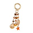 thumbnail image 4 of Kokiya Beach Keychain Key Holder Women Girls Car Keyring for Party Birthday Handbag Orange, 4 of 9