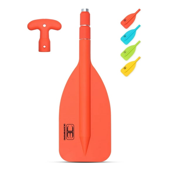 Remo de kayak de emergencia OCEANBROAD 53-106 cm naranja