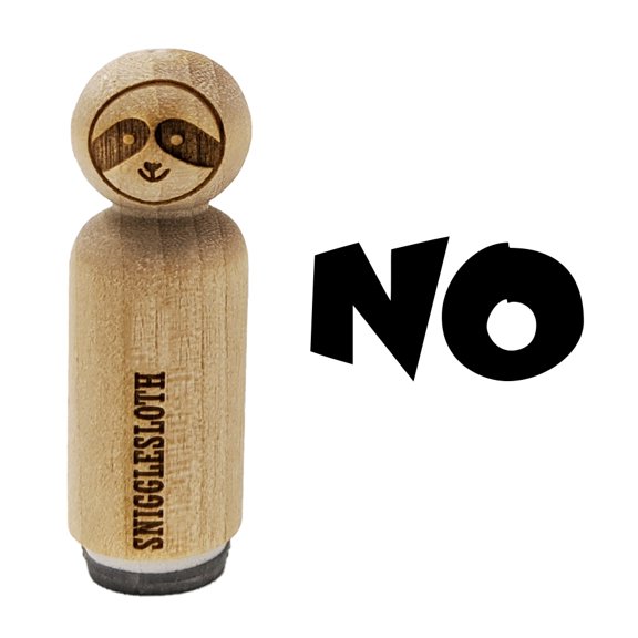 No Text Rubber Stamp for Scrapbooking Crafting Stamping - Mini 1/2 Inch