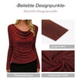 thumbnail image 6 of Shirts for Women Sequins Tops for Women Long Sleeve Red Sparkly Outfits for Women Shiny Tops Evening Wear Tops Holiday Shirts, 6 of 8