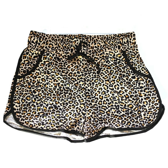 Women's Leopard Print Summer Casual High Waist Beach Extra Soft High Comfort Shorts
