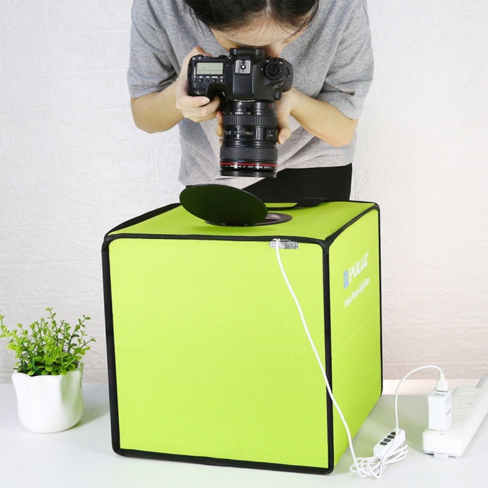 PULUZ Lightbox Mini Photo Studio Light Box with 6 Color Backdrops Photo