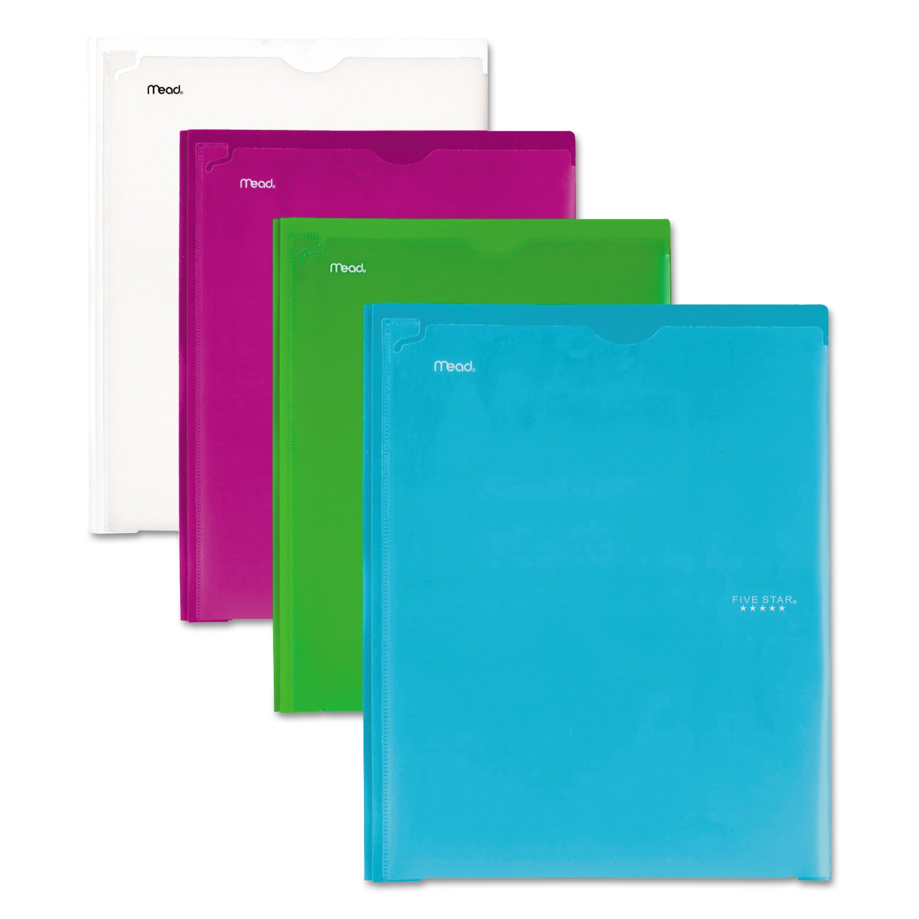 Five Star Customizable Pocket/Prong Plastic Folder, 20