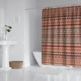 thumbnail image 3 of Extra Long Boho Shower Curtain 72x84 Inches - Vintage Floral & Tropical Leaves Pattern, Waterproof Bohemian Bathroom Decor with 12 Hooks, Tribal Rustic Style, 3 of 5