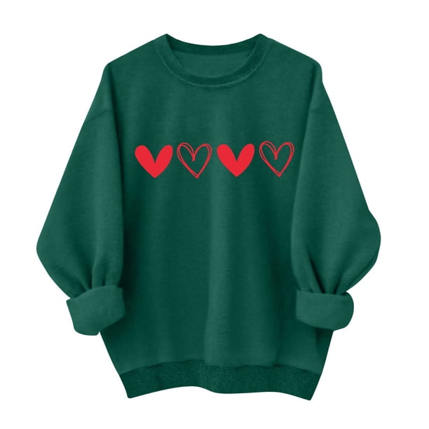 Mujeres Manga Larga Tops Casual Cuello Redondo Moda Impresión Suéter Sudadera Invierno Suave