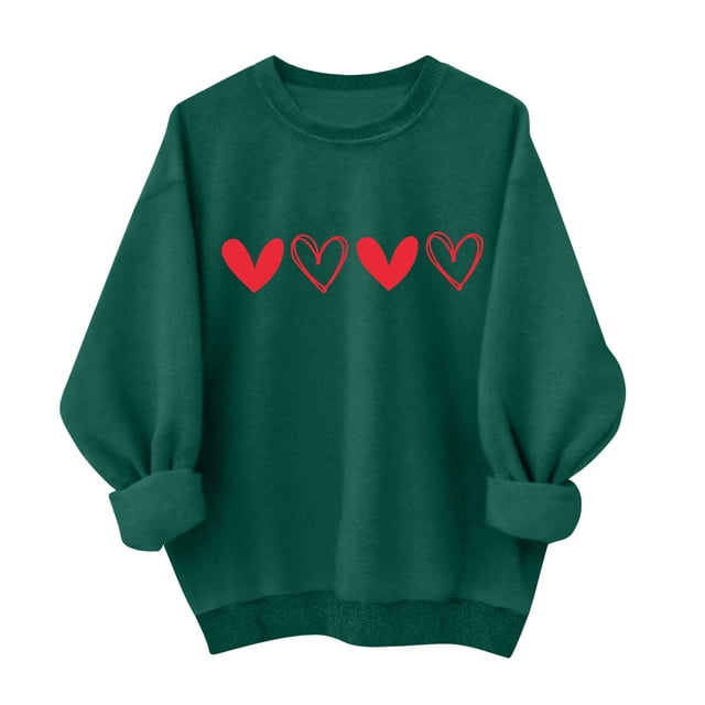 Mujeres Manga Larga Tops Casual Cuello Redondo Moda Impresión Suéter Sudadera Invierno Suave