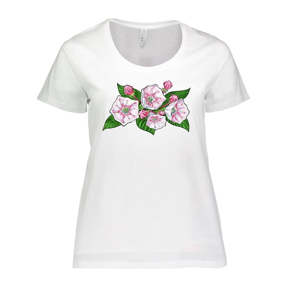 Inktastic Mountain Laurel Flowers Women's Plus Size T-Shirt