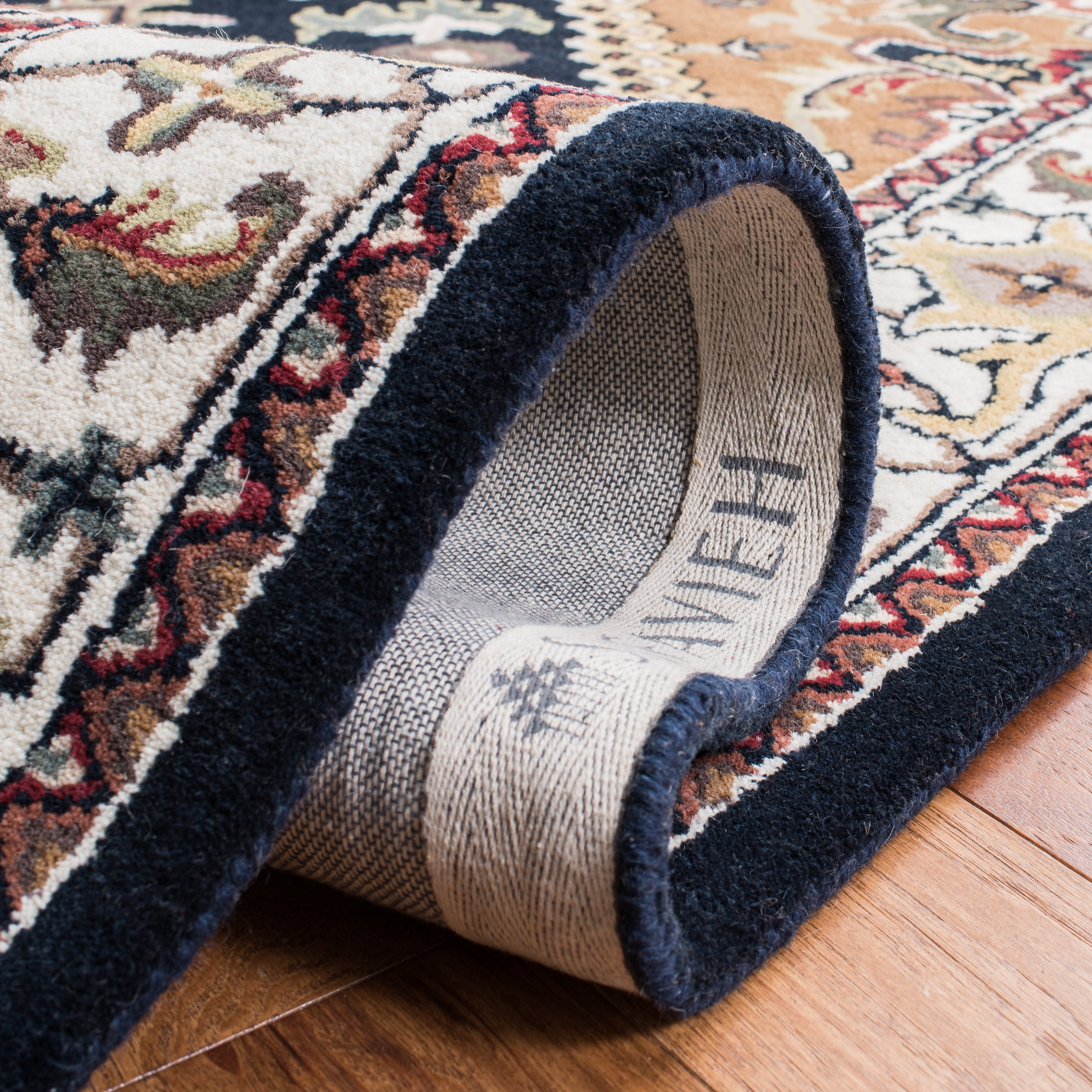 Safavieh Heritage York Oriental Wool Runner Rug, Navy/Brown, 2'3" x 8'