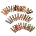 thumbnail image 6 of Pack of 50Pcs Mini Clothespins, Small Wooden Clothes Pins, Photo Paper Craft Clips for Hanging Decorations, 35x10mm, 6 of 8