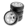 thumbnail image 3 of 4 llantas y áticos de buje 1/8 con bujes de 17 mm, áticos de repuesto para en funcionamiento Blanco Zulema neumáticos de coche rc, 3 of 7