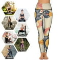 thumbnail image 5 of Bohemian Pattern High Waisted Leggings for Women No See Through Tummy Control Buttery Soft Yoga Pants for Workout Athletic Running, 5 of 6