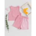 thumbnail image 4 of Bagilaanoe 2pcs Toddler Baby Girl Boys Shorts Set Contrast Color Sleeveless Tank Tops + Shorts 9M 12M 18M 24M 3T 4T Kids Casual Summer Clothes, 4 of 8