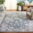 thumbnail image 3 of SAFAVIEH Baltimore Dimas Distressed Polyester Machine Washable Area Rug, Light Gray/Blue, 9' x 12', 3 of 12