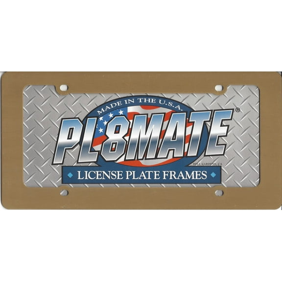 Gold License Plate Frame