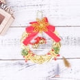 thumbnail image 4 of Gymnture 2pcs Xmas Wind Bell Ornaments with Flower Bowknot, 4 of 10