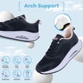 thumbnail image 6 of Z ZARPION Plantar Fasciitis Shoes Women Walking Arch Support Tennis Casual Athletic Nurse Orthotic Sneakers for Foot Pain Relief US Size 10.5, 6 of 10