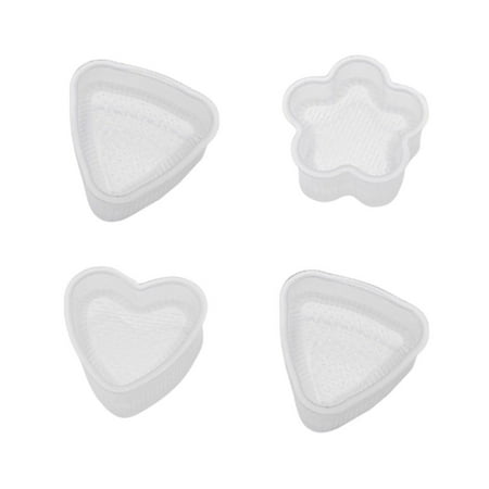 

4 Pieces/Set Rice Ball Maker Sushi Mold Breakfast DIY Lunch Triangular Form Moulds Lovely Food Kitchen Making Students