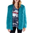 thumbnail image 2 of AOOCHASLIY Women Coat Women's Imitation Warm Long Round Neck Fashionable Jacket, 2 of 5