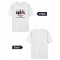 thumbnail image 6 of T Shirts for Women Short Sleeve Cotton Crewneck T-Shirt, Happy Holidays Red Green Xmas Tree Tee Tops Casual Basic T-Shirts, XS-5XL White XL, 6 of 7