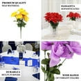thumbnail image 3 of Efavormart 84 Artificial Open Roses for DIY Wedding Bouquets Centerpieces Arrangements Party Home Wholesale Supplies - White, 3 of 10