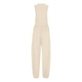 thumbnail image 6 of Abomasnow Women Overalls Jumpsuits Loose Casual Dressy Sleeveless Baggy Harem Pants Romper Jumpers 2025 Trendy Summer Outfits, 6 of 7