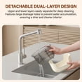 thumbnail image 6 of ROSEXIXI Utensil Holder 3 Compartment Kitchen Caddy Silverware Drying Basket with Dividers for Countertop, 6 of 6