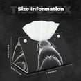 thumbnail image 4 of Kdxio Black And White Shark Print Tissue Box Cover,Modern PU Leather Rectangular Tissue Box Holder for Bathroom Living Room Bedroom Office Desk Car Home, 4 of 6