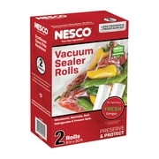 NESCO VS-03R Vacuum Sealer Bag, Roll 8"x 20' - 2 Pack Plastic
