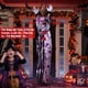 thumbnail image 4 of Decoración colgante de payaso de Halloween, Control de voz eléctrico, decoración aterradora para exteriores, payaso Shivery de terror, enfermera, animatrónica de Halloween, 4 of 4