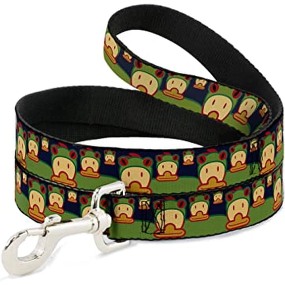buckle-down dl-w30464 duck with frog hat dog leash